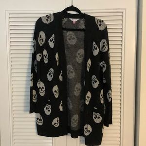 No Boundaries Skull Cardigan 